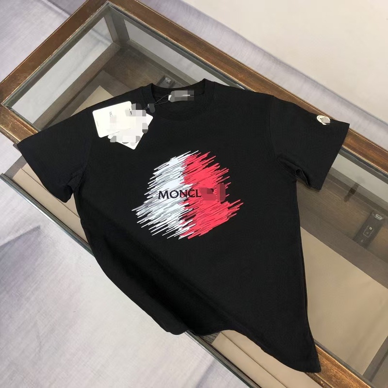 高バージョンの新しい純綿モンモンフルプリントベルクロ半袖ユニセックスTシャツトップカップル着用|undefined