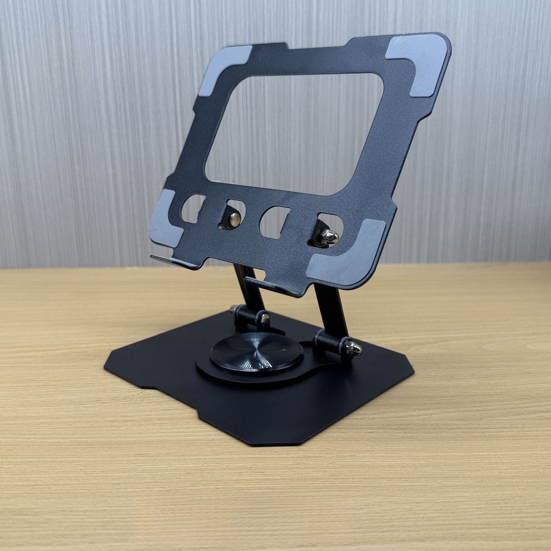 Popular carbon steel 360-degree rotating mobile phone holder desktop metal portable storage foldable lazy broadcast live streaming holder