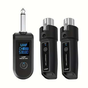 Cross-border guitar instrument converter wired microphone to wireless microphone grenade UHF transmitter system charging model