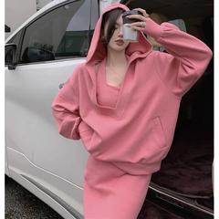 2024秋の洋風カジュアル年齢が減って痩せている女装ファッションセット