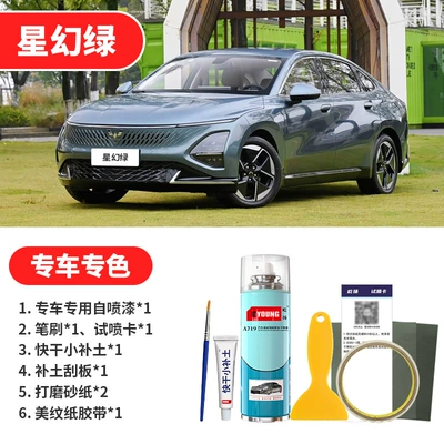 Avtomobil boya qələmləri, Green Star Curtain Black Touch-Up Pen - starlight-green-emergency-repair