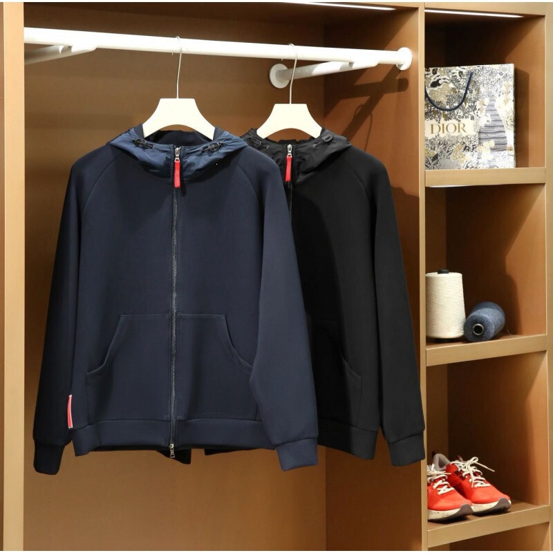 Cross-Border Luxury Goods in the Tens of Thousands of Yuan Range! 480g High-Weight Early Spring New Men's Sports Air-Layer Hooded Zip-Up Sweatshirt Cross-Border Luxury Goods in the Tens of Thousands of Yuan Range! 480g High-Weight Early Spring New Men's Sports Air-Layer Hooded Zip-Up Sweatshirt