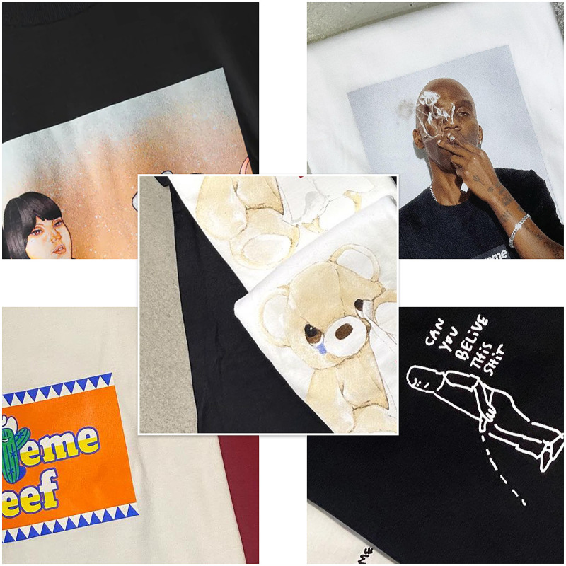 Fw24 Short-Sleeved European and American Trendy Brand 270g Pure Cotton Letter Short-Sleeved Tee Men's and Women's Classic Printed T-Shirt Fw24 Short-Sleeved European and American Trendy Brand 270g Pure Cotton Letter Short-Sleeved Tee Men's and Women's Classic Printed T-Shirt