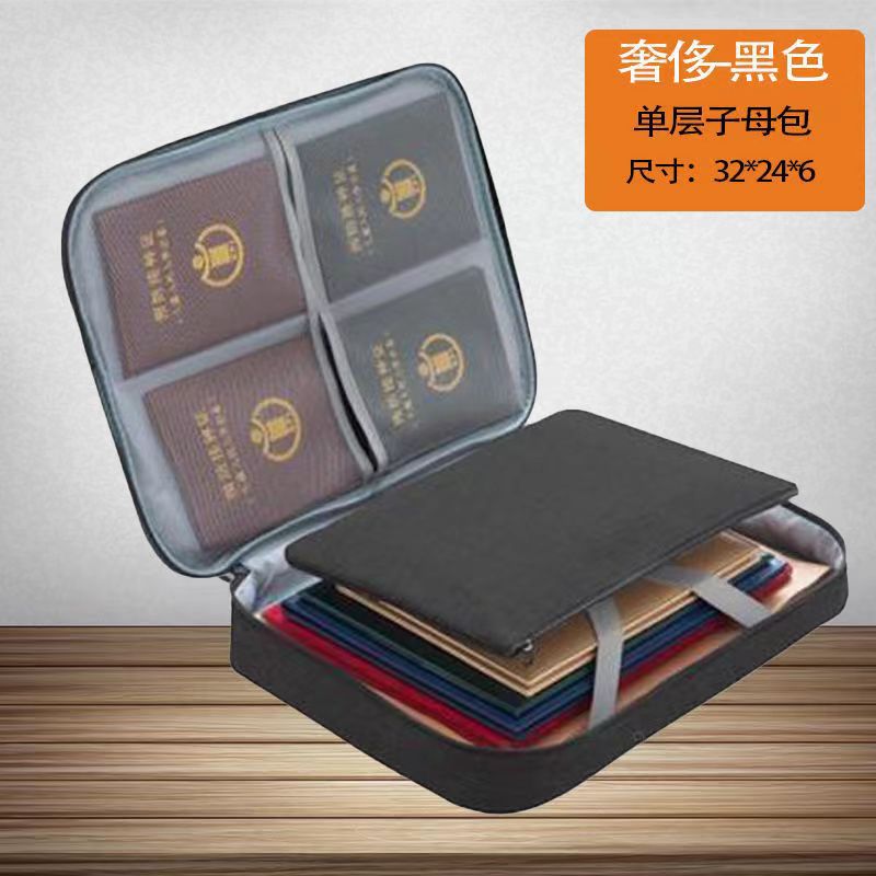 Certificado de almacenamiento bolsa Oficina gran capacidad tarjeta paquete tarjeta de negocios paquete factura documentos