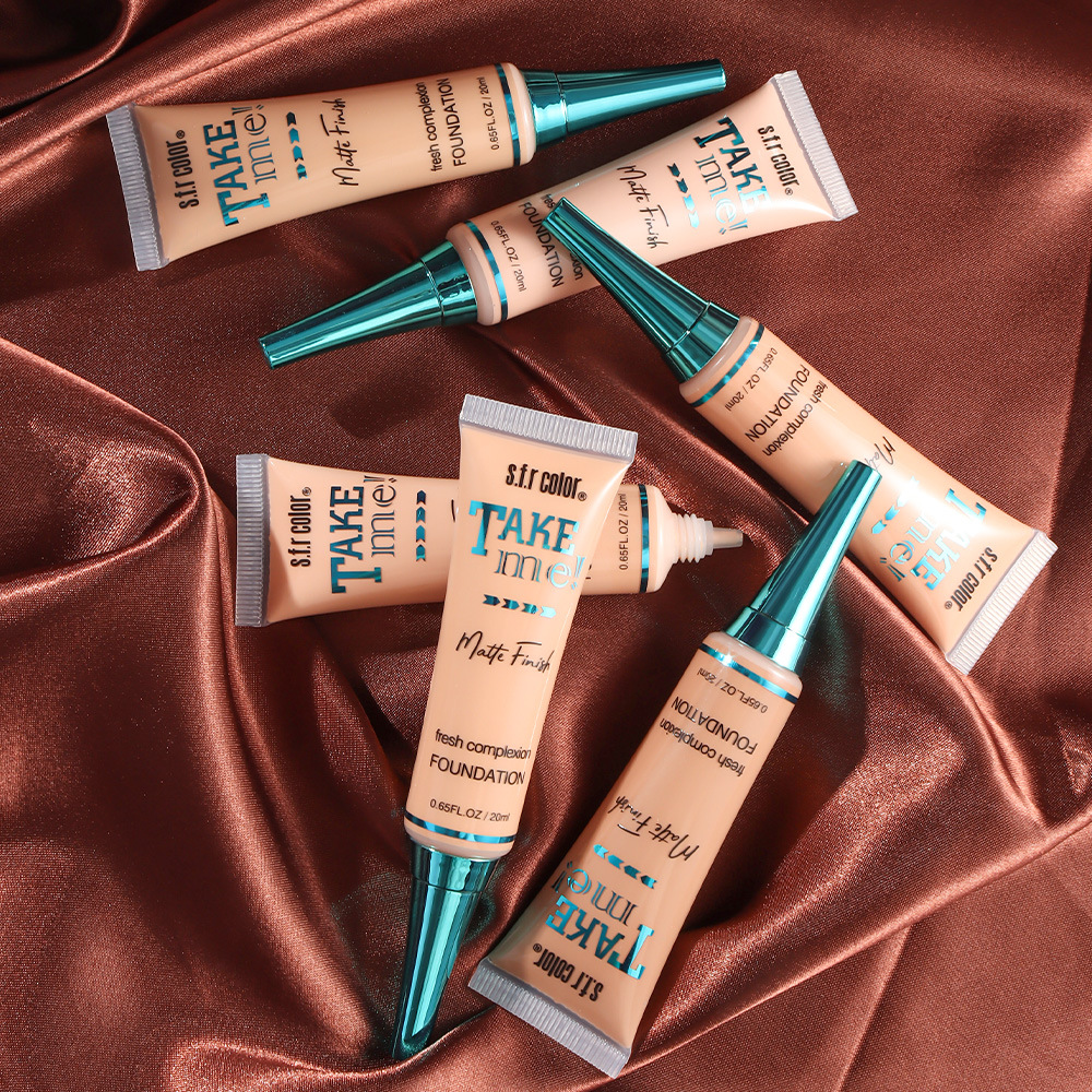 Fábrica personalizada directa s.f.r color mate impermeable a prueba de sudor maquillaje no es fácil quitar el maquillaje base líquida manguera