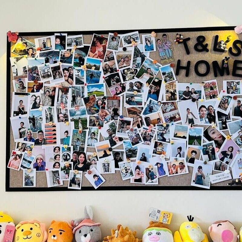 Xiaohongshu DIY Felt Board Cork Board Photo Wall Home Letter Decoration Message Board Bulletin Board Nailed