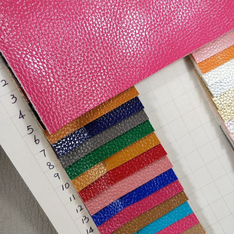 亮面荔枝纹人造革面料箱包手袋包装革材料L1342油皮荔枝纹皮革