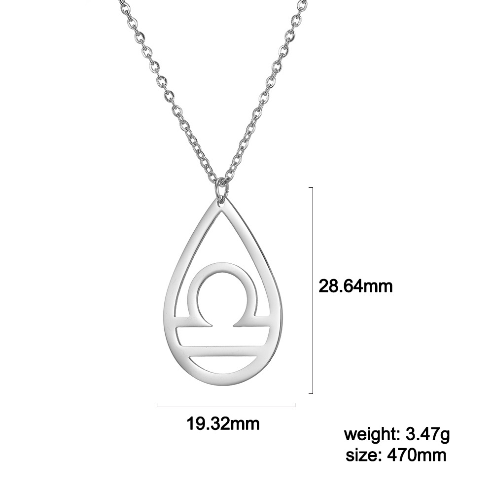 Title 1, Korean Style Normcore Water Drop Hollow Libra P...