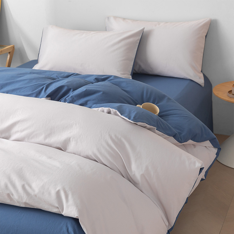 Cama de cuatro piezas de algodón 2025, nueva sábanas de lujo ligera y de alta calidad, colcha de cama de tres piezas, cama de gazo