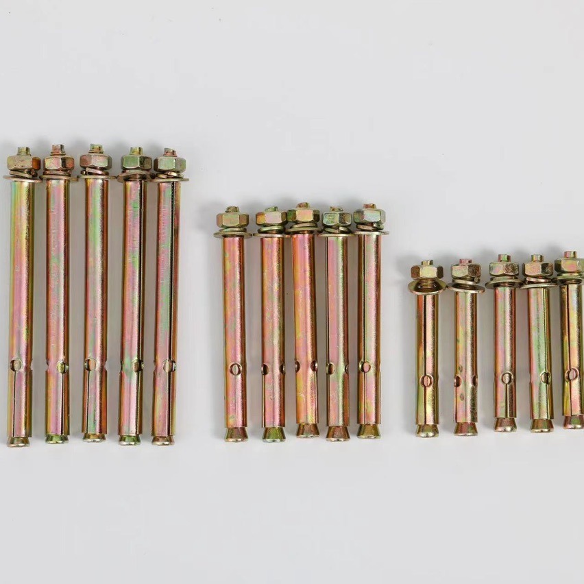 国标镀彩膨胀螺丝 六角膨胀螺丝钉 加长膨胀拉爆