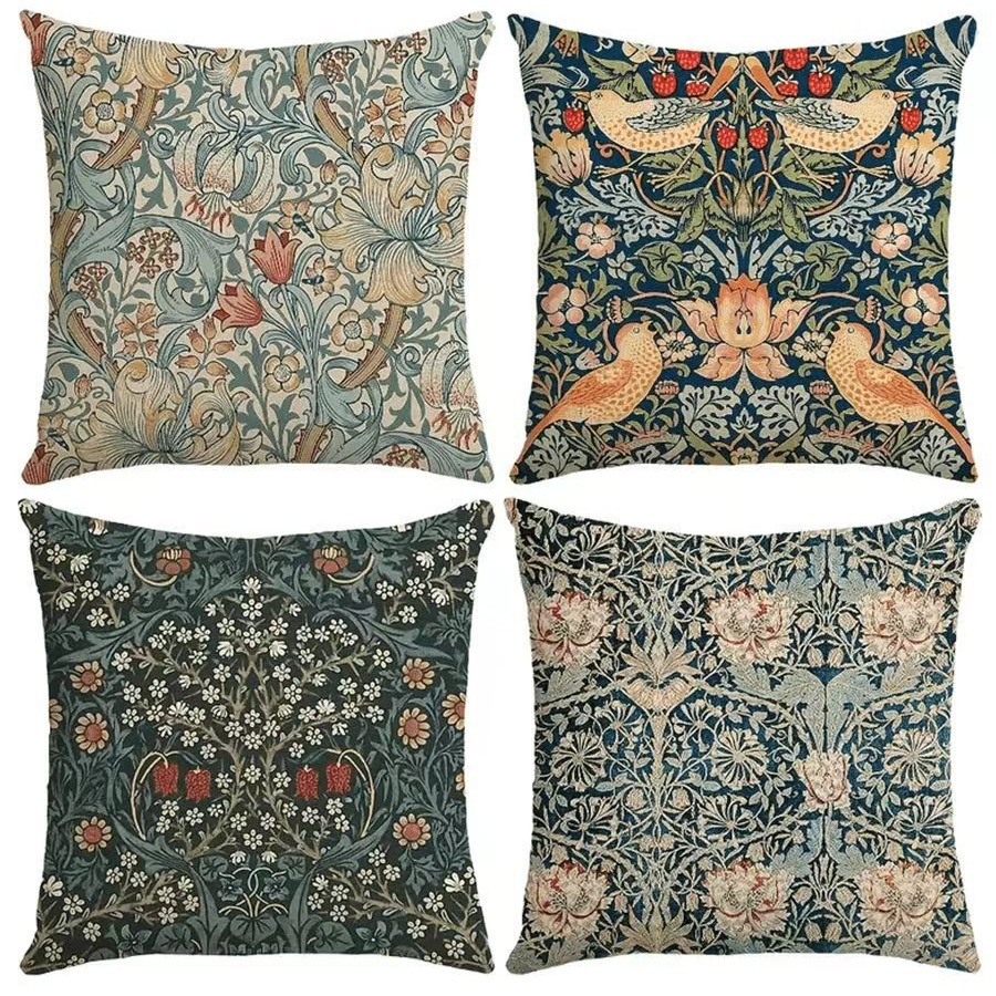 2024 funda de almohada bohemia explosiva transfronteriza Amazon lino estampado mesa de sala de estar bandera cojín de dormitorio