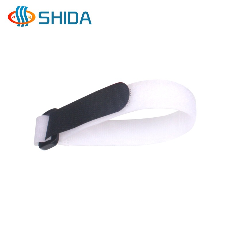 Shida hebilla inversa cinta de velcro nylon color modelo batería correa de velcro flejado Paquete de cable organizador