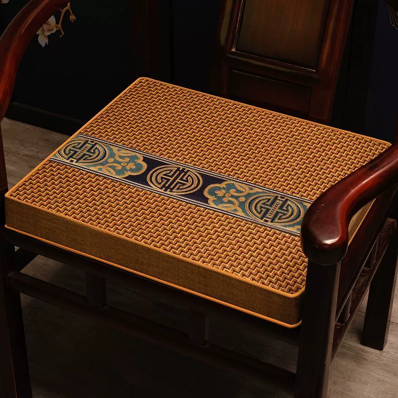 Летняя подушка, утолщенный коврик, китайская подушка для сиденья стула, дышащее кольцо, подушка для обеденного стула, губчатая подушка для дивана из красного дерева, нескользящая