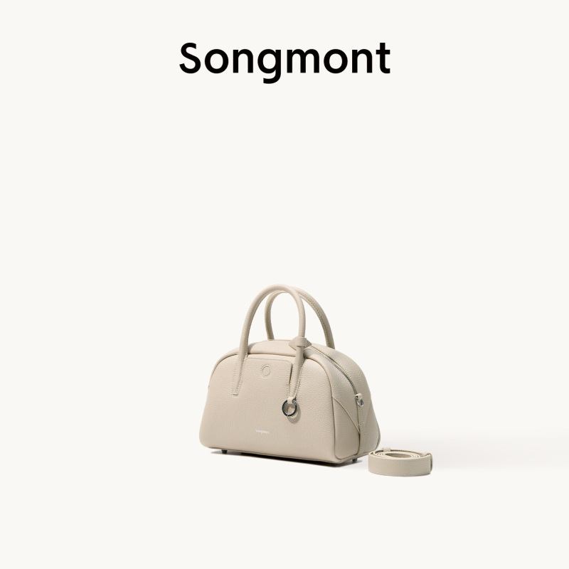 【ウェンチと同じスタイル】Songmont 山下裕松トレース ミニボウリングバッグ 通勤クロスボディボストンバッグ|undefined