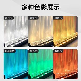 3D Dynamic Water Pattern Lamp Led Water Ripple Wall Washer Projection Bedside Bar Restaurant Background Wall Decoration Atmosphere Light