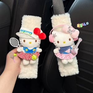KITTY Avtomobil Təhlükəsizlik Kəməri Çiyin Yastığı, Cütlük Üçün Aşınma Əleyhinə Geyim