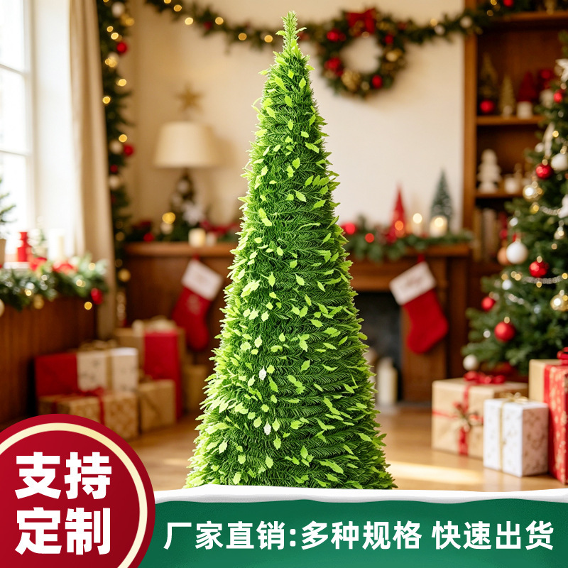 Cross-Border Exclusive Supply of Popular Christmas Trees, Led Encrypted Lighting, Telescopic Design, Floor-Standing Encrypted Pvc Christmas Tree Cross-Border Exclusive Supply of Popular Christmas Trees, Led Encrypted Lighting, Telescopic Design, Floor-Standing Encrypted Pvc Christmas Tree