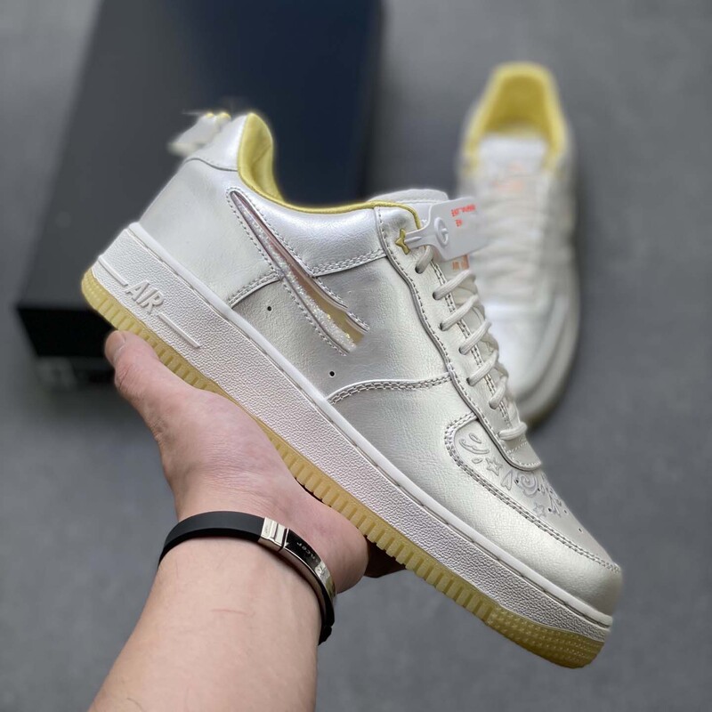 Putian Pure Original Air Force One Sneakers Pearl White Flowing Sand Af1 Women's Versatile Casual Shoes Comfortable Thick-Soled Sports Shoes