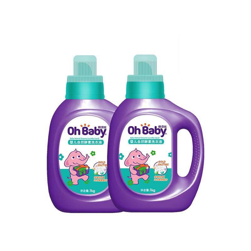 Ohbaby Infant Laundry Detergent Newborn Baby Cleaning Natural Enzyme Laundry Detergent Bottle 1L