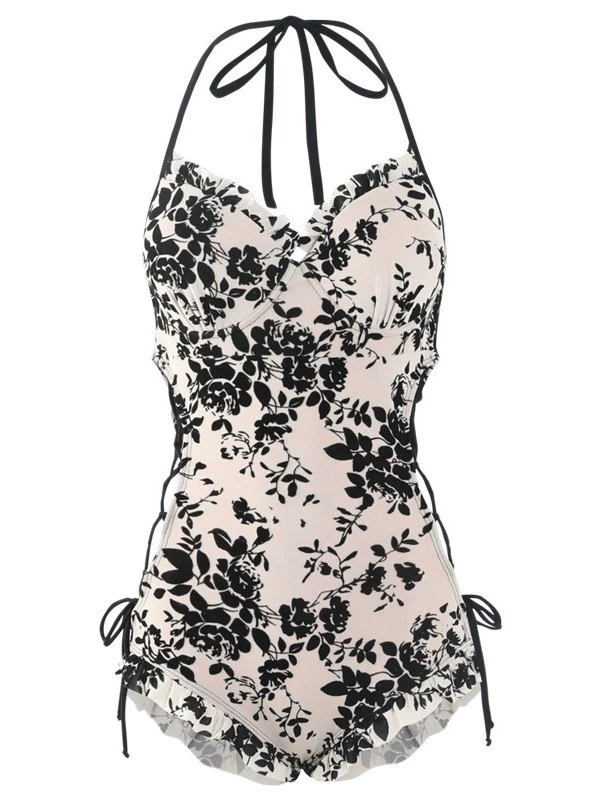 Swimwear, push up bra, high-quality style, drawstring