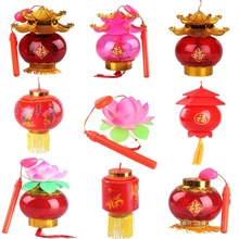 中秋音乐灯笼荷花灯手提儿童玩具地摊元宵节花灯礼物挂饰送电池