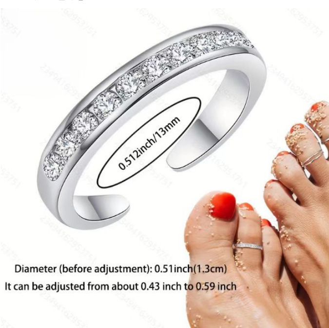 European and American cross-border hot-selling toe rings, fashionable and popular women's open toe rings, manufacturer wholesale accessories