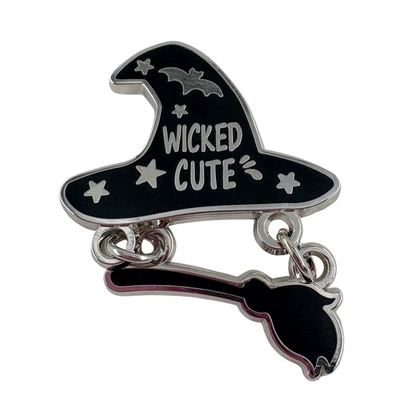 Cartoon-Style Enamel Pin with Pendant, Inspired Gift Lapel Pin Badge Accessory Series Decoration (Yaxa sancaqları) - a05-09-d05