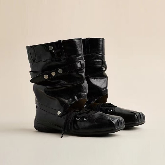 Ready-Made Version~Original Designer | Spring and Summer New Style Detachable Sports Ballet Boots Super Soft Square-Toe Shoes for Women