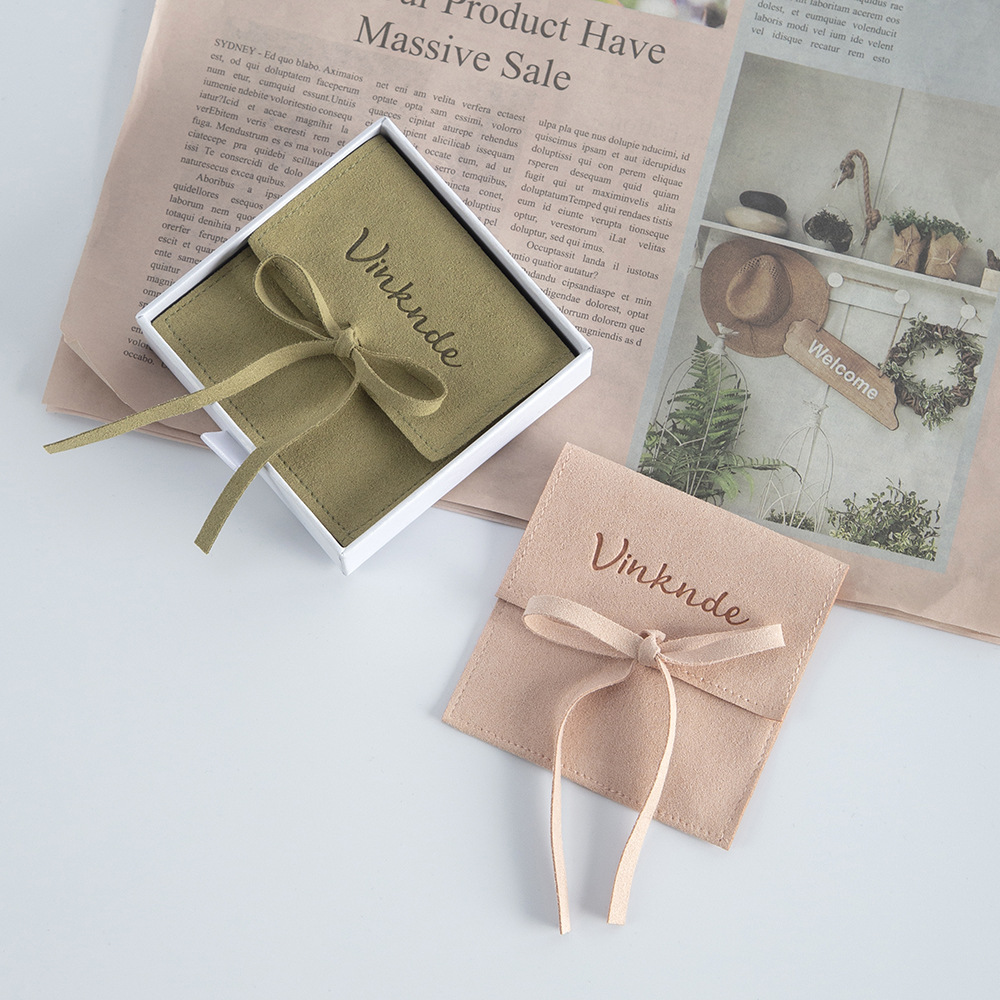 1 Piece Cloth Simple Style Daily Solid Color Jewelry Packaging Bags display picture 10