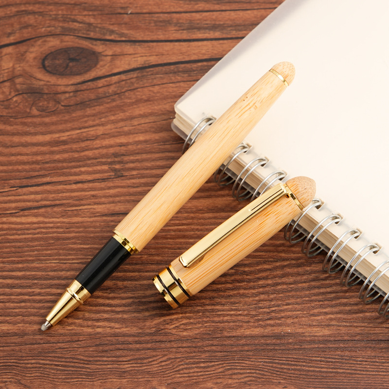 In-stock bamboo pens, high-quality bamboo pens, white wood ballpoint pens, art pens, bamboo brushes, signature pens wholesale