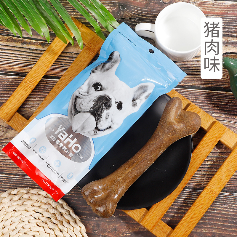 Yahe perros dientes molares huesos de limpieza de dientes grandes bordes de pelo dorado perros grandes calcio palillos molares mascotas bocadillos al por mayor