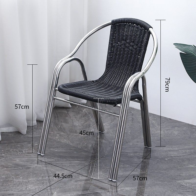Silla de Ratán negra normal