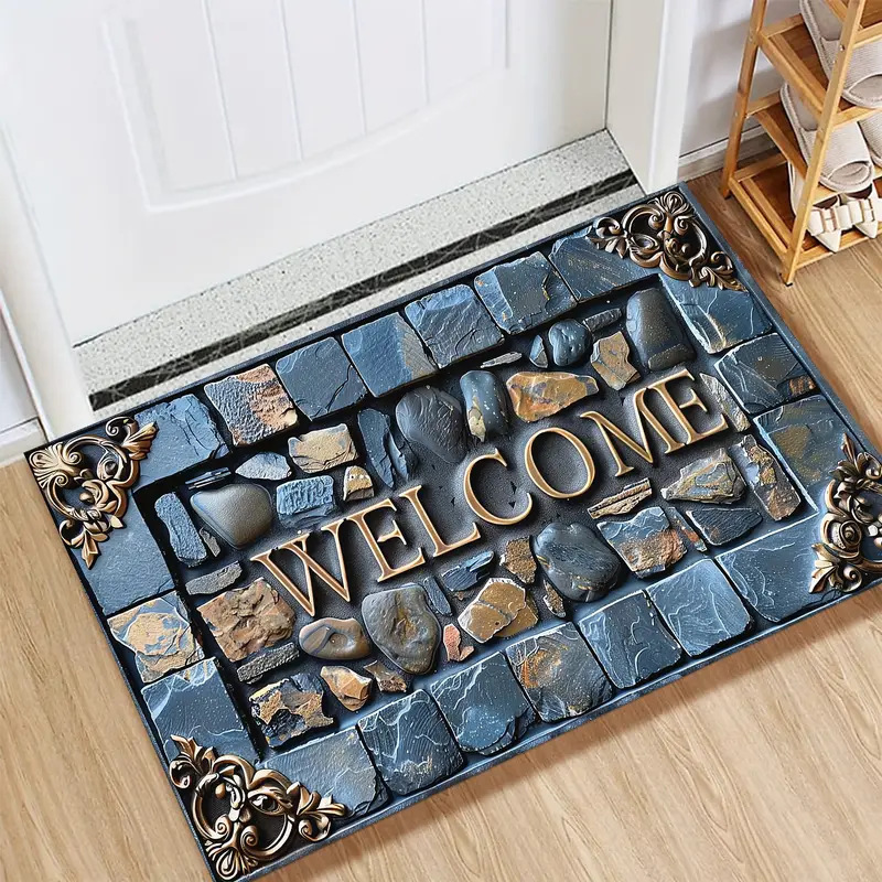 Cross-border simple pebble floor mat living room coffee table bedroom carpet easy to take care of full shop floor mat can be packaged independently