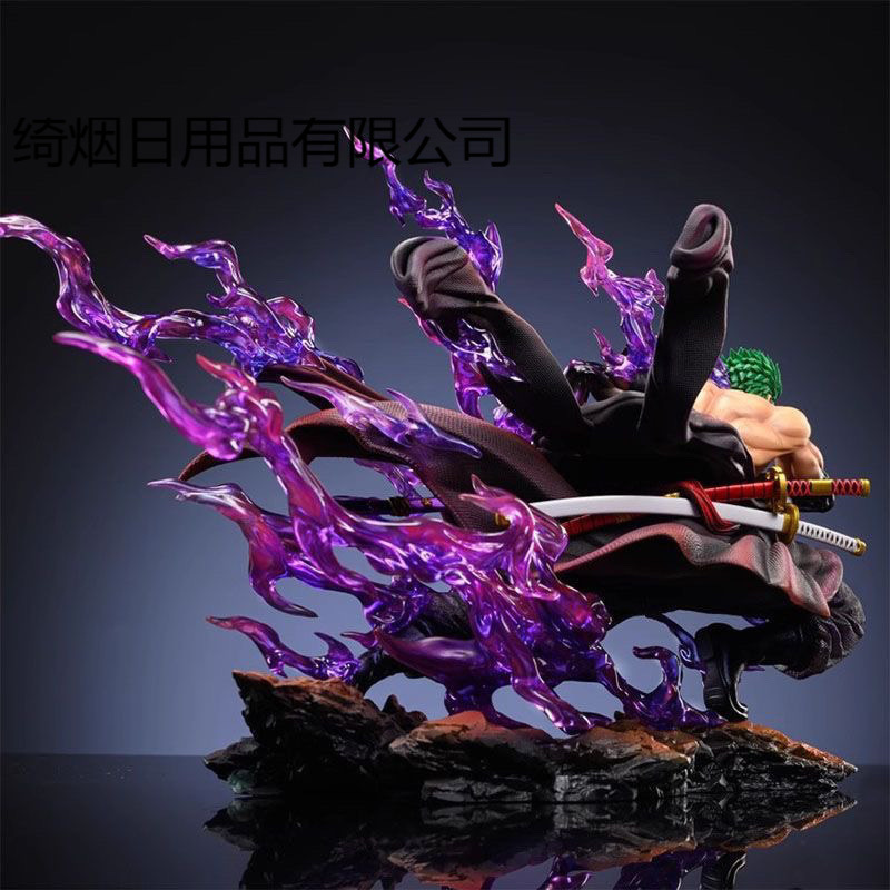 ハンサムな両面彫刻ワンピースシリーズ高品質版フィギュアドリフトゾロフィギュア両頭彫刻付き|undefined