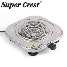 Super Crest跨境家用小型电热炉旋钮式开家用电炉加热欧规英澳规