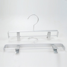 无痕防滑铝合金裤架收纳衣架太空铝家用干湿两用晾晒多功能内衣夹