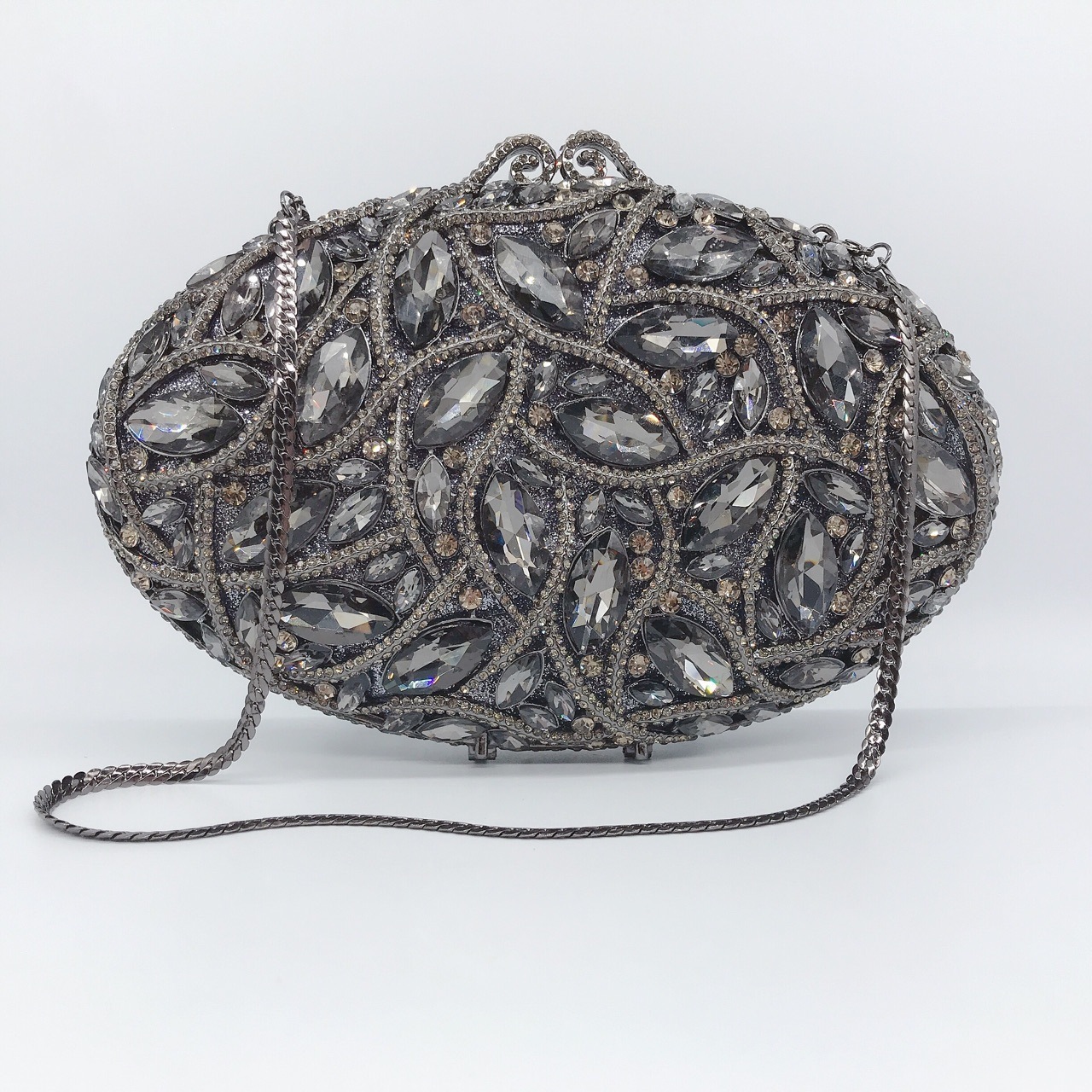 * suministro transfronterizo hueco metal con diamantes bolsas de cena vestidos de banquete de damas bolsas de moda de mano de diamantes