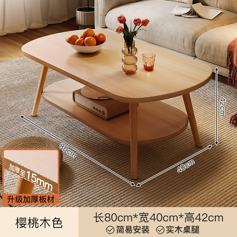 Mesa de té plegable de madera sólida 2026 nueva sala de estar pequeña casa simple moderna de alquiler mesa de comedor mesa pequeña