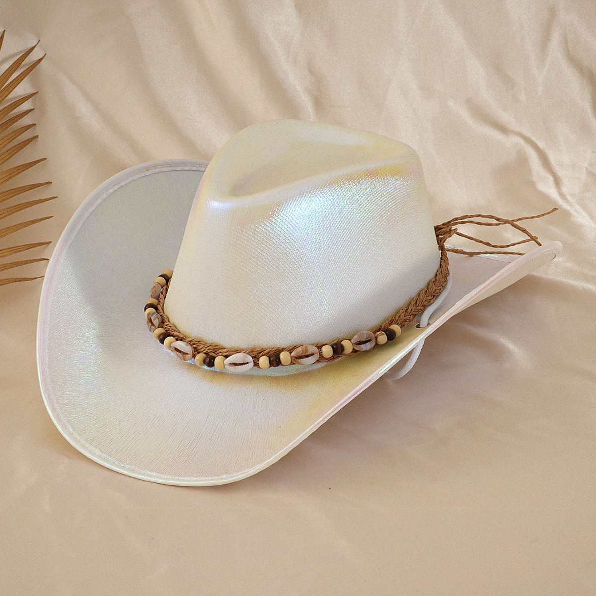 Unisex Damen Zylinder Silber Neon und andere funkelnde ovale Edelsteine Liuding Hut Party_voghion.com