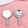 Cartoon small handheld handle, cute mirror, Korean style