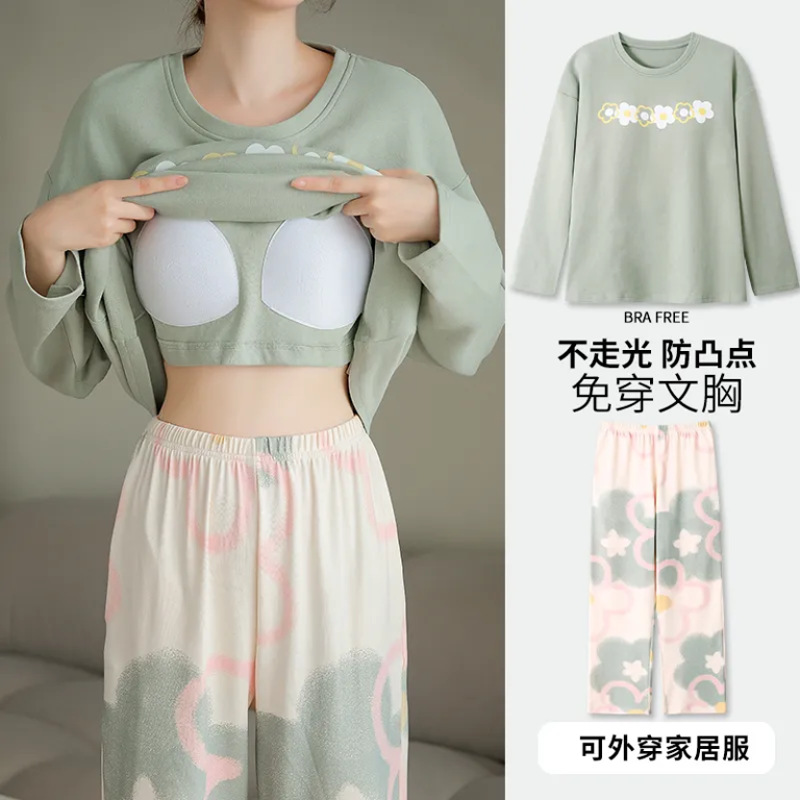 绿花朵-长(带垫)