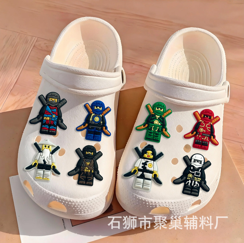 Lego Shoe Charms, Detachable Pvc Soft Rubber Shoe Clips, Jibbitz Decorative Buckles, Cross-Border Wholesale Lego Shoe Charms, Detachable Pvc Soft Rubber Shoe Clips, Jibbitz Decorative Buckles, Cross-Border Wholesale