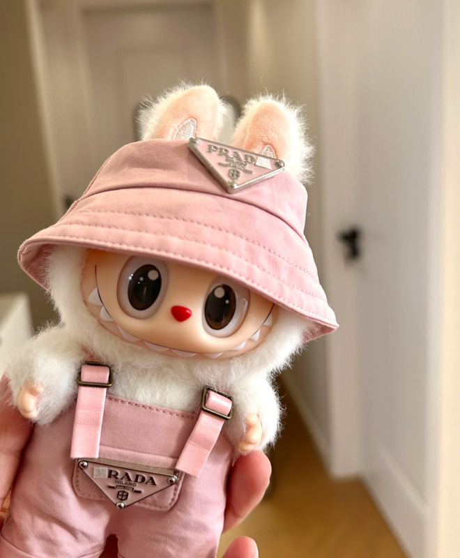 ラブブ labubu ビニール コカ・コーラ ベビー服 第一世代、第二世代、第三世代 17cm 夏用 座り立ちオーバーオールスーツ|undefined