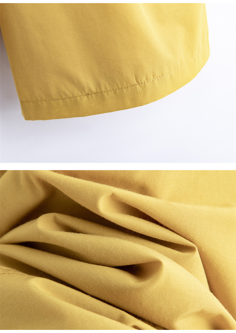 Bộ vest nữ hai mảnh áo sơ mi in họa tiết kết hợp quần ống suông cạp cao — Màu ảnh chi tiết 26