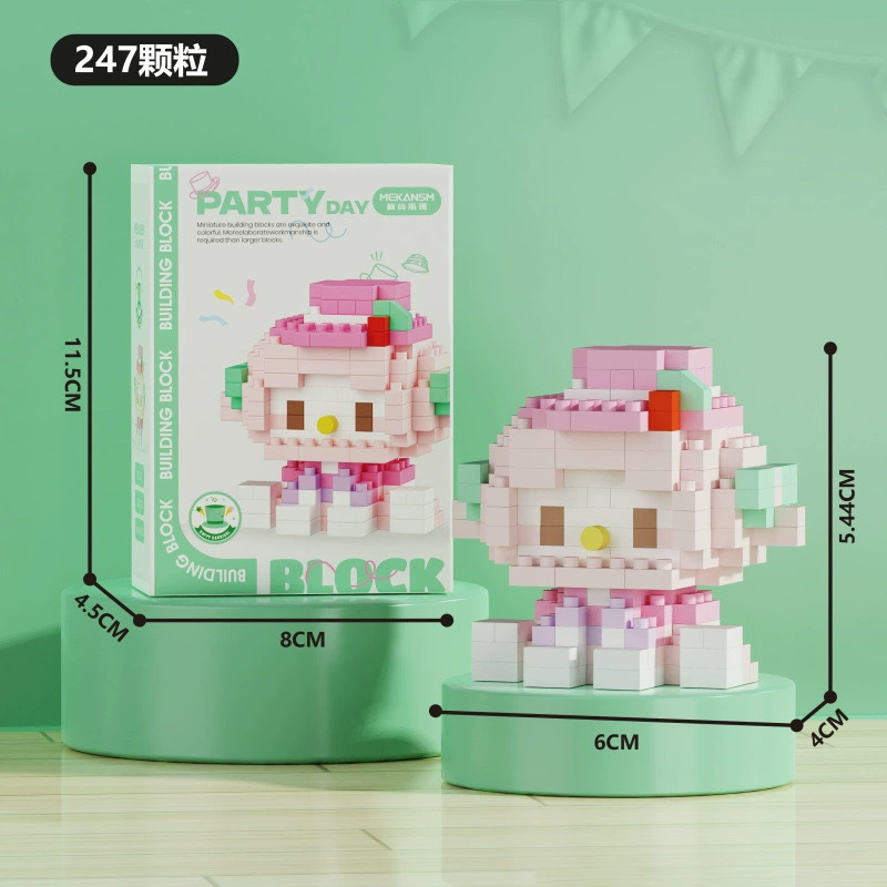 Микро-конструктор фигур Mekansm K226–K248, мини-персонажи-животные, упаковка цветной коробкой