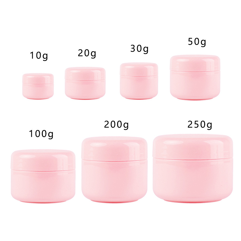 150g; PP round box pink; plastic