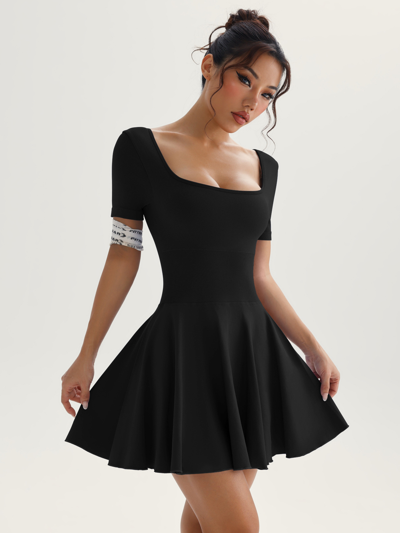 New Clothes Cross-border Sexy Back Golf Tennis Skirt Onesie Running Sports Anti-light Yoga Fitness Skirt_ecoleips.com