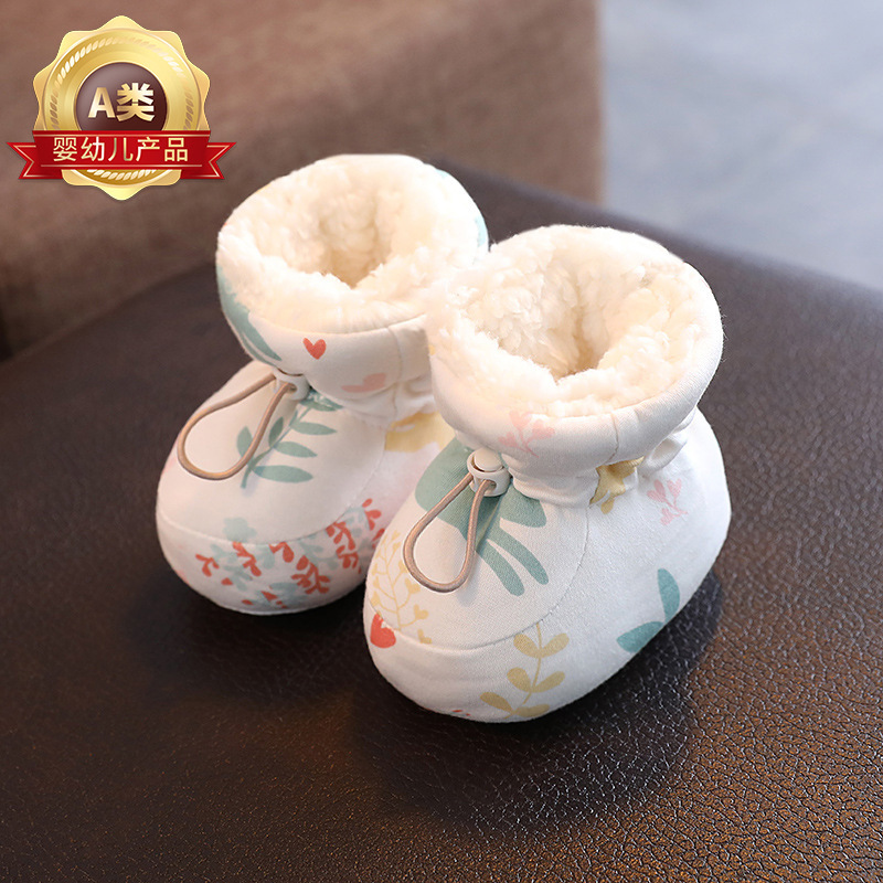 Baby Shoes, Winter Cotton Shoes with Velvet Lining, Thickened Soft Soles, Warm and Anti-Slip for 3-12 Months Old Babies, Newborn Shoes and Socks Baby Shoes, Winter Cotton Shoes with Velvet Lining, Thickened Soft Soles, Warm and Anti-Slip for 3-12 Months Old Babies, Newborn Shoes and Socks