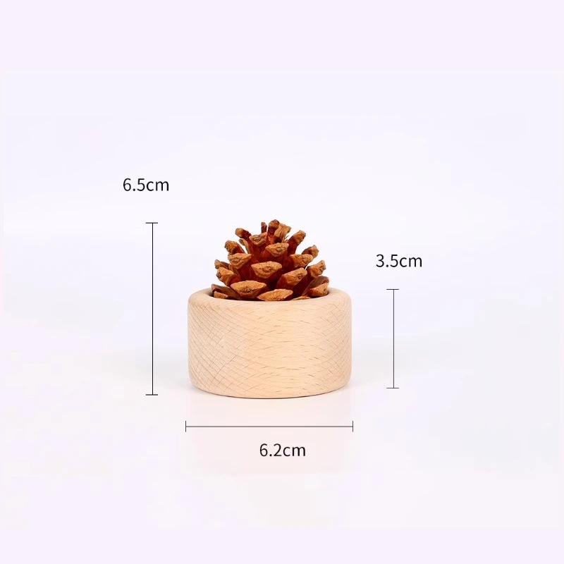 松ぼっくりディフューザー木製家庭用ブナ材ディフューザークリエイティブ無火アロマセラピーデスクトップ装飾装飾品車のエッセンシャルオイルディフューザー|undefined
