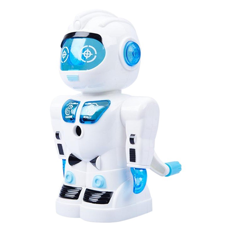 7805 forma creativa Sacapuntas de lápiz Robot sacapuntas divertido estudiante suministros pluma automática Entrada manual-cranking sacapuntas